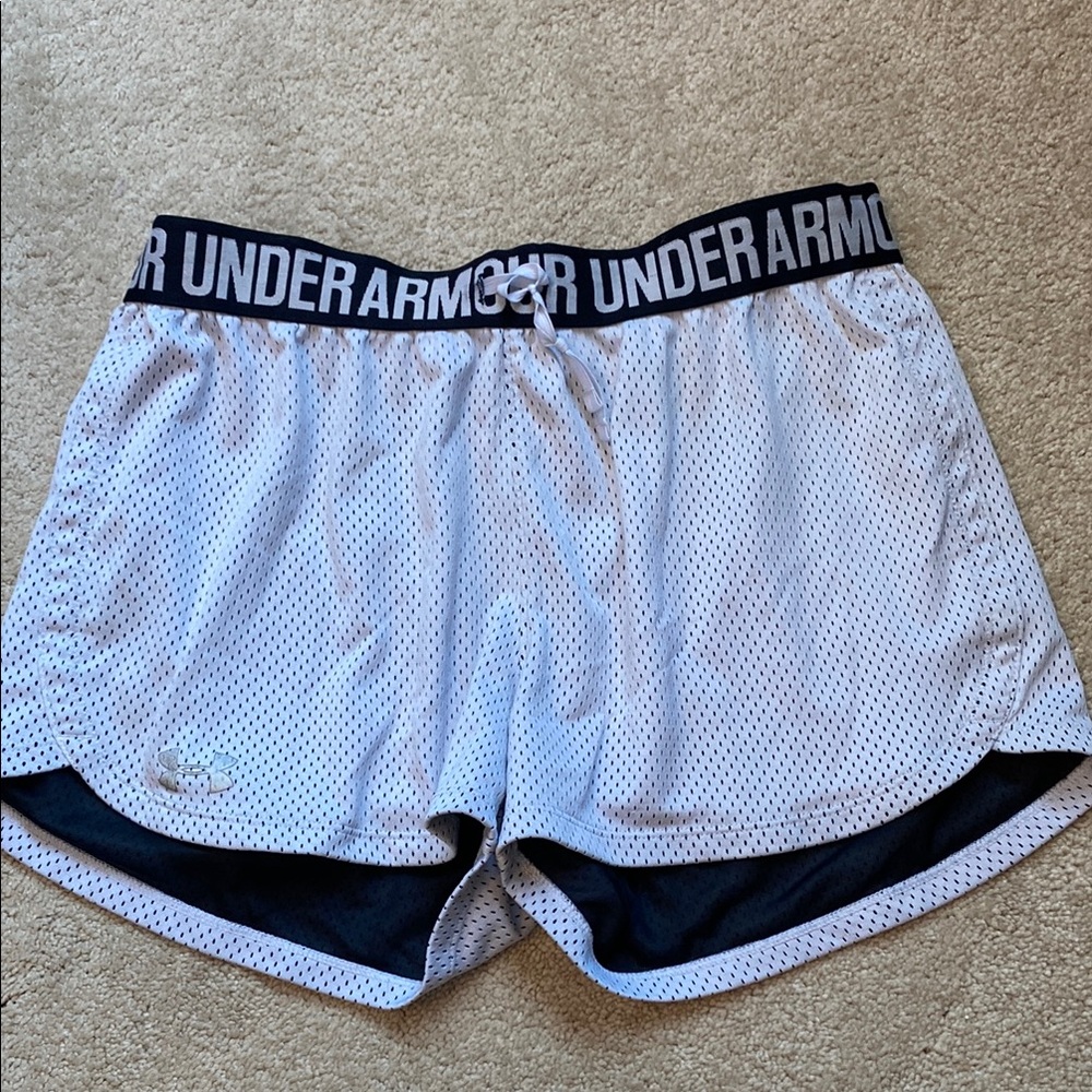Under Armour White Athletic Shorts